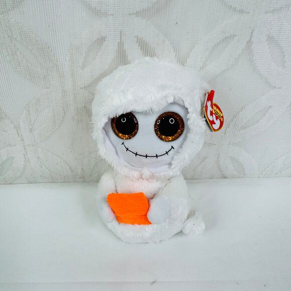 TY Beanie Boos 6" MIST Ghost Halloween White Plush Boo Trick or Treat NWT - Picture 6 of 6